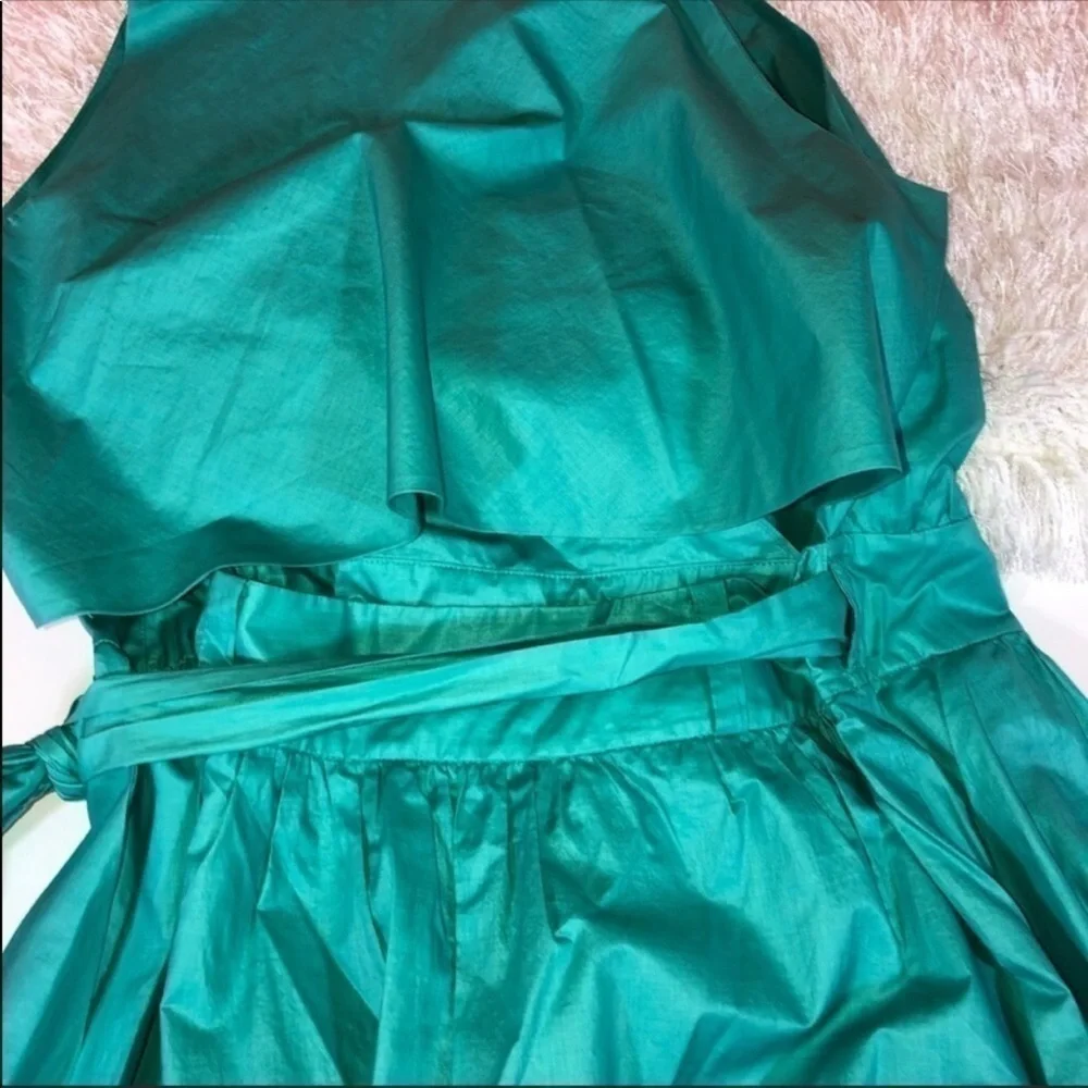 Saturday Kate Spade Emerald Green Cutout Dress 0